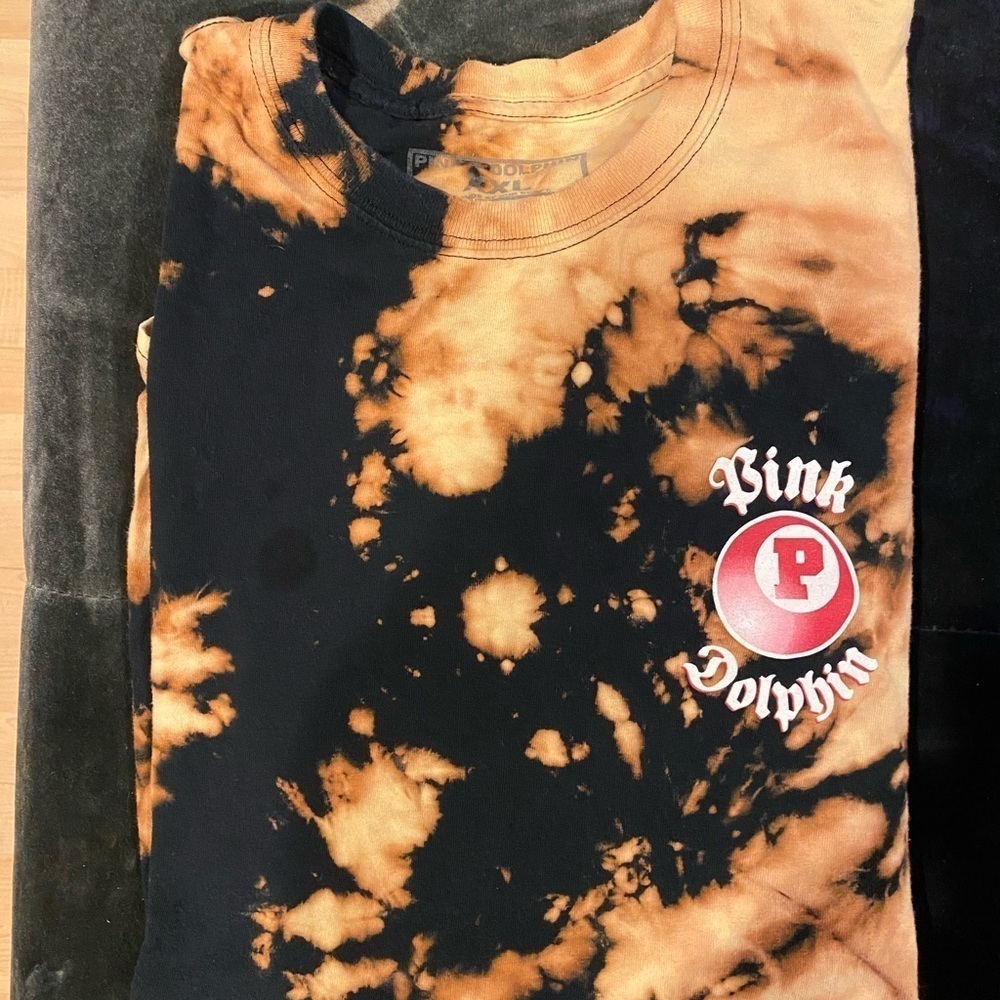 Custom Tye-Dye Pink Dolphin tee